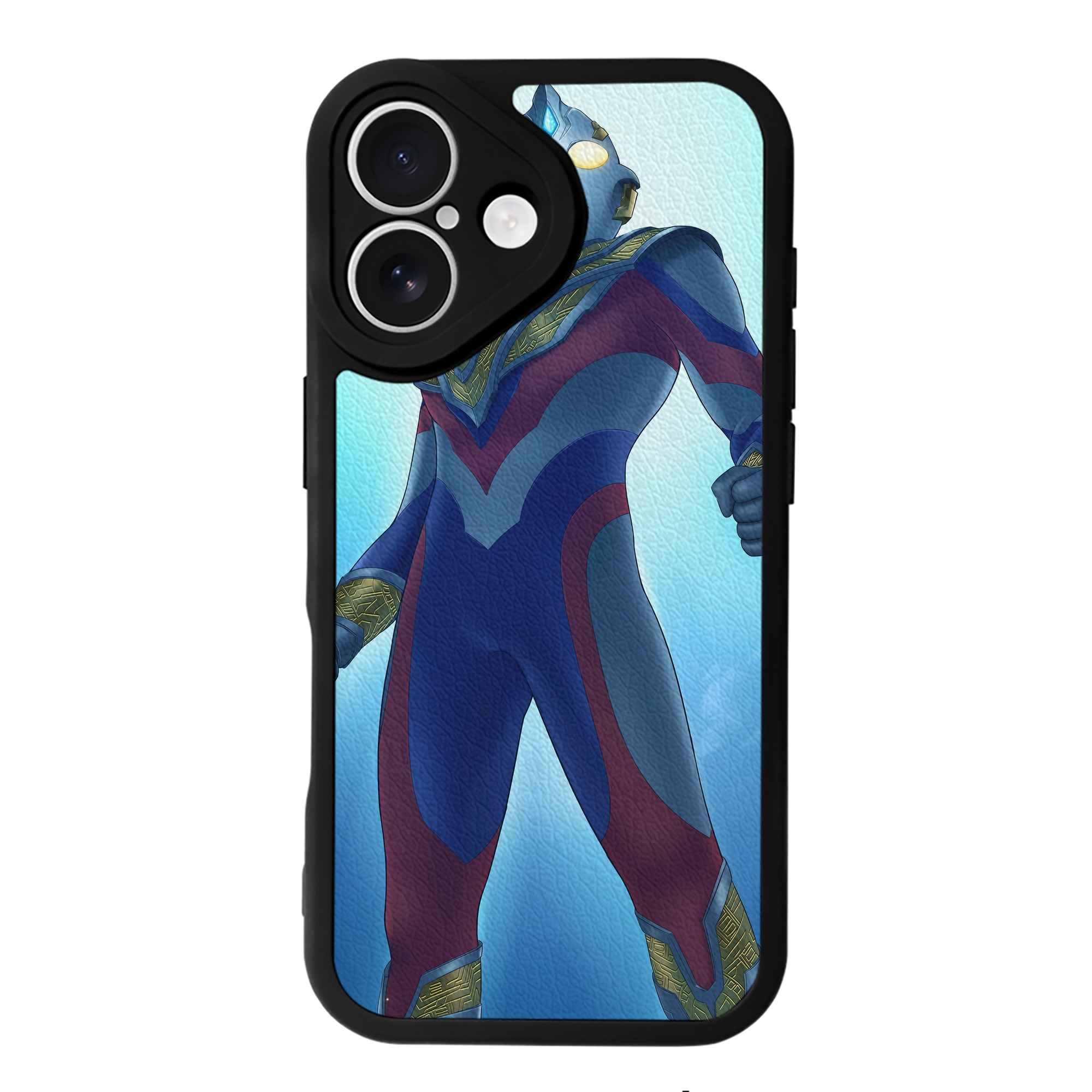 （画像用） ウルトラマン Ultraman 【iPhone 16シリーズ対応】シリコンスマホケース（レザー調） 材質：シリコン